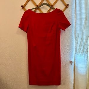 Red retro dress
